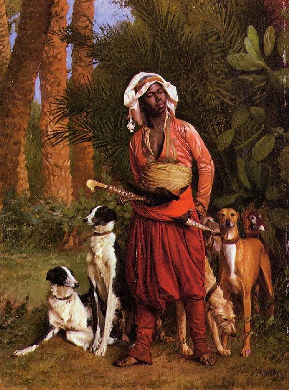 Jean Leon Gerome The Negro Master of the Hounds oil painting image